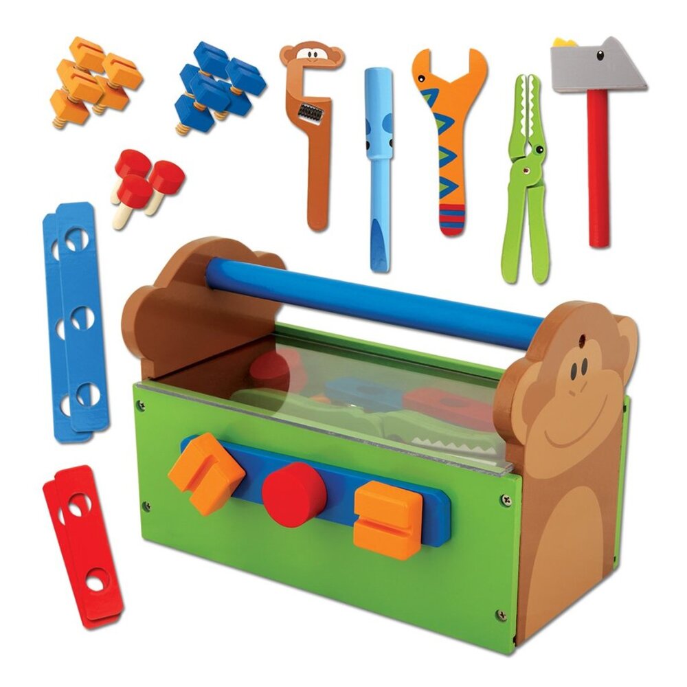 NWT Stephen Joseph Wooden Tool Play Set